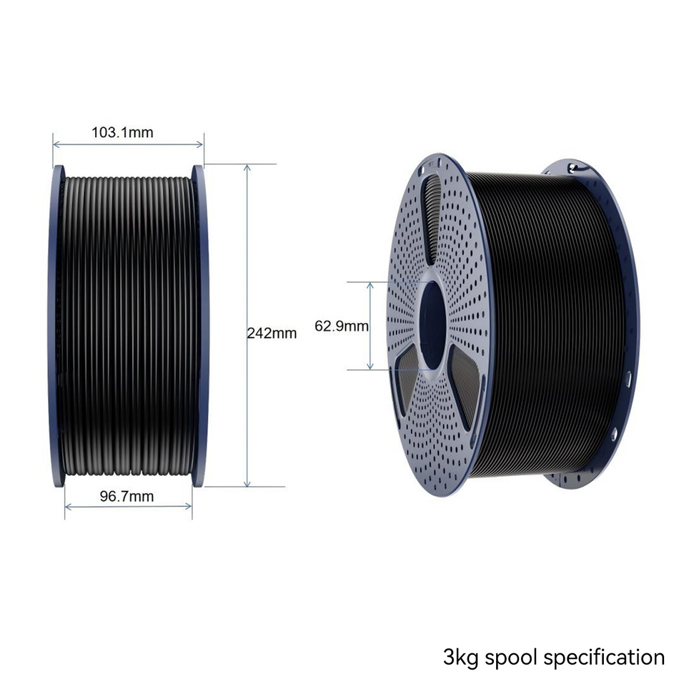 3KG Large Spool PLA Series 3D Printer Filament Collection