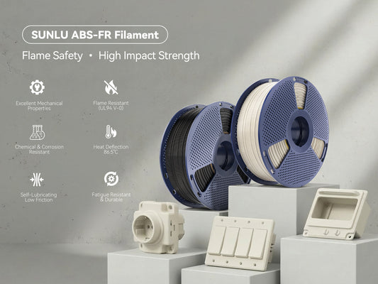 SUNLU ABS-FR Filament: Flame-Retardant ABS for Safe, High-Performance 3D Printing