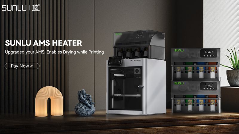 12 Years of SUNLU: AMS Heater for Bambu-Lab Devices Introduced