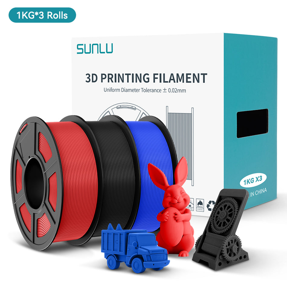 [MOQ 2 Sets] PLA, PLA+, PLA Meta, PLA Matte, 1KG*3Rolls Filament Bundle