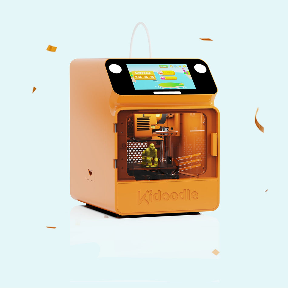 40%OFF Flash Deal | Kidoodle MiniBox A1: 3D Printer for Kids, Unleash Creativity with Kidoodle, 600mm/s High Speed, AutoLiv/Design Safe for Kids/5" Touch Screen, Wi-Fi/App Control, Easy to Install at Home/School
