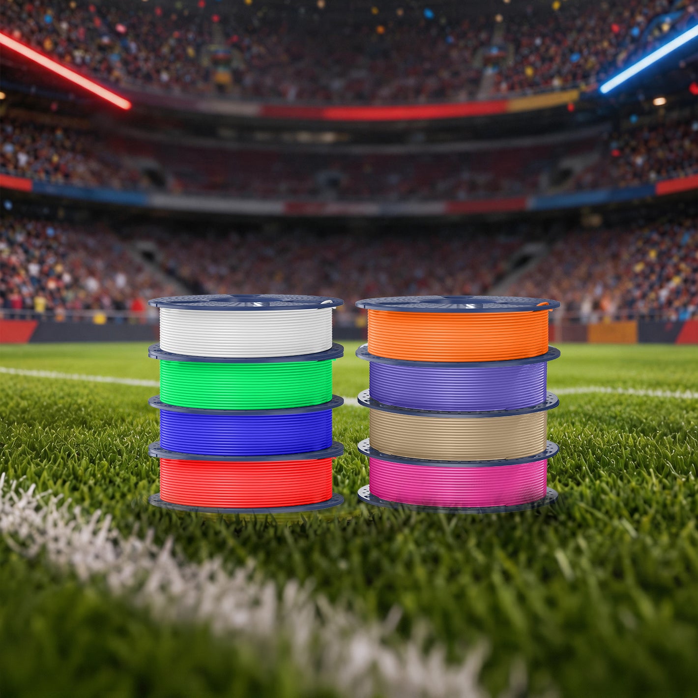 250g Spool PLA, PLA+, PLA+2.0, PLA Meta Multicolor Filament Bundle, 250g*8 Rolls