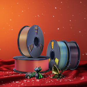 [MOQ: 3KG] Mehrfarbiges SILK-Filament (zweifarbig, dreifarbig) 3D-Druckerfilament 1KG