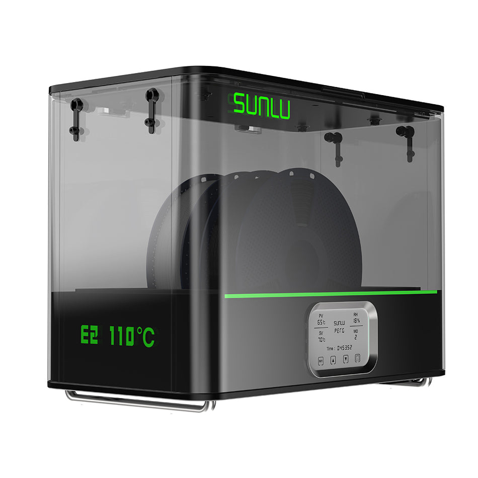 [Coming soon] SUNLU FilaDryer E2, Up to 110℃, Professional Drying and Annealing, Born for Engineering 3D Printing Filaments