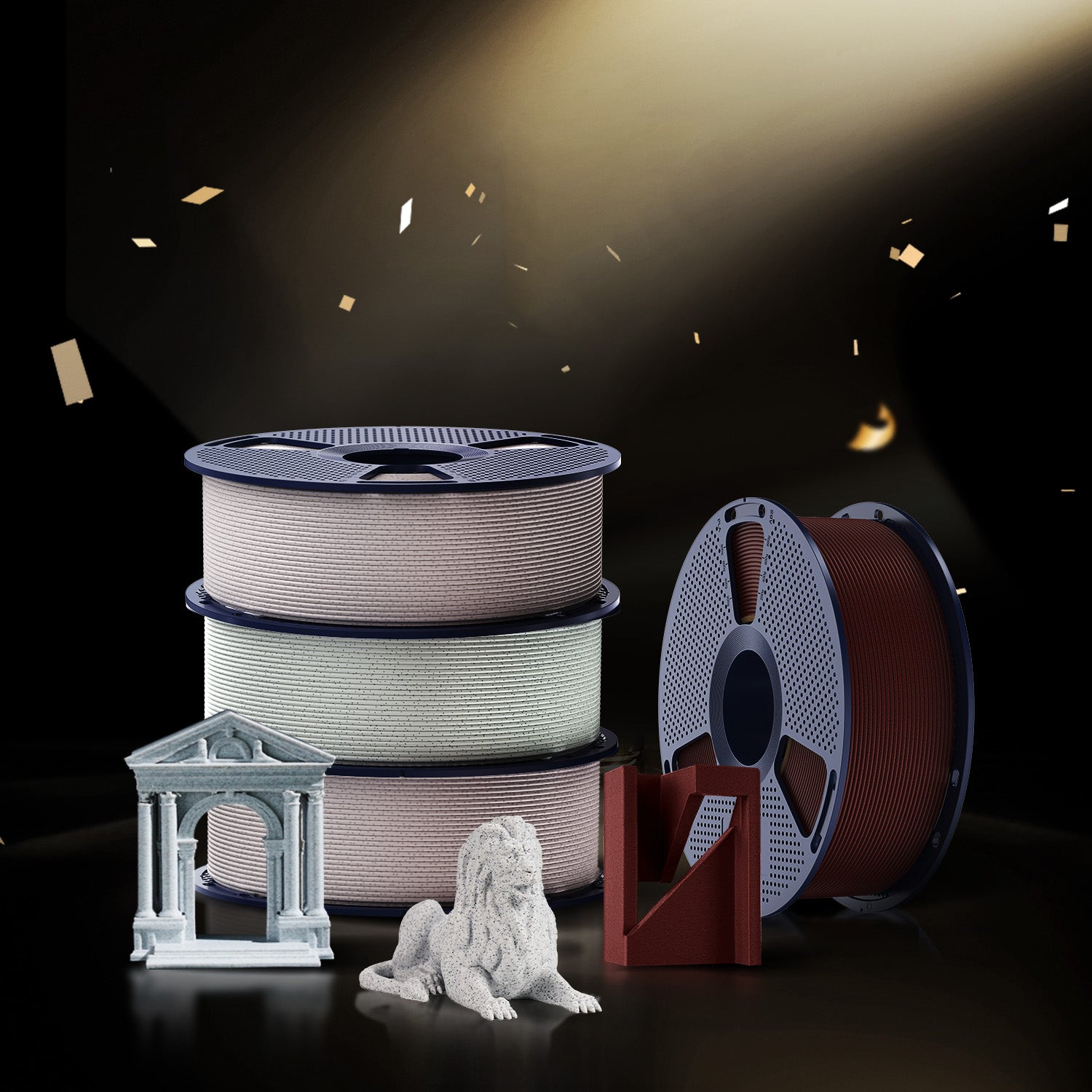 [MOQ: 3KG] High Speed PLA Marble 3D Printer Filament 1KG