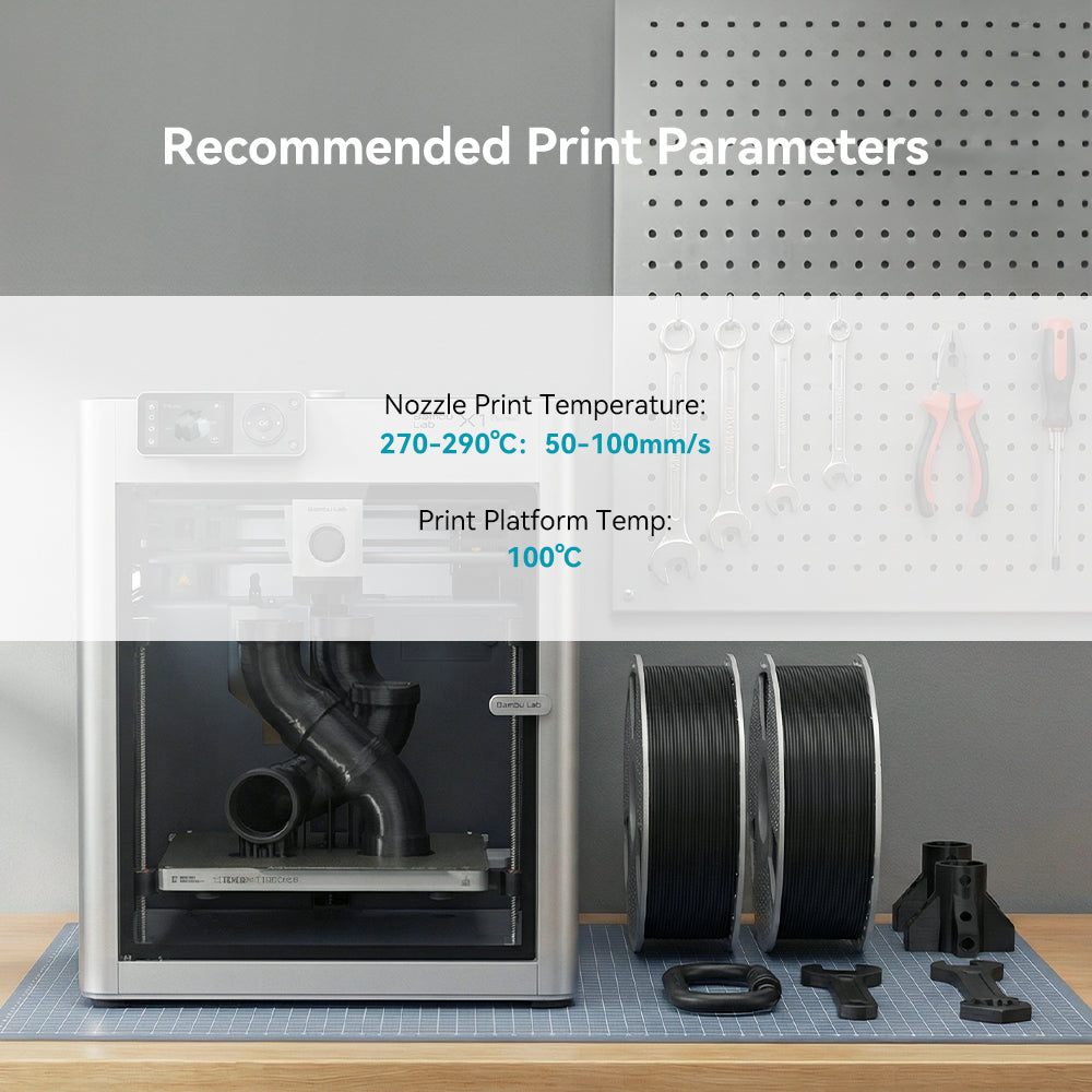 Nylon-6 Carbon Fiber (PA6-CF) 3D Printer Filament 0.5KG-1KG