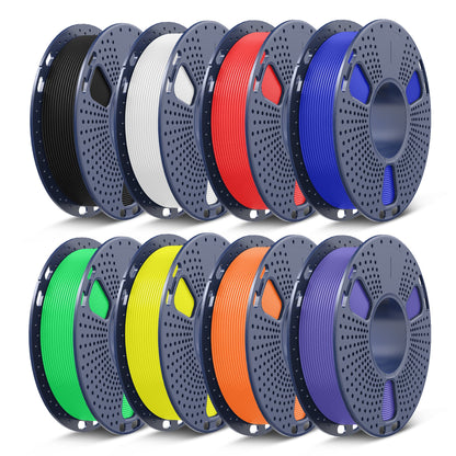 250g Spool PLA, PLA+, PLA+2.0, PLA Meta Multicolor Filament Bundle, 250g*8 Rolls