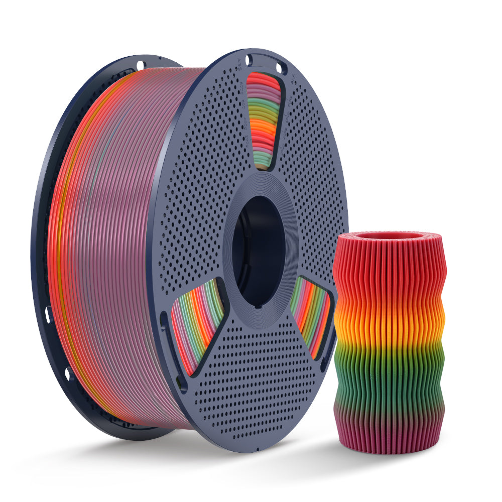 [MOQ: 3KG] PLA, SILK, PETG Rainbow Filament 3D Printer Filament 1KG