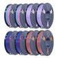 250g Spool PLA, PLA+, PLA+2.0, PLA Meta Multicolor Filament Bundle, 250g*8 Rolls
