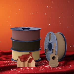 [MOQ: 3KG] Optimized Wood PLA 3D Printer Filament 1KG, Optimized and Upgraded Wood Texture