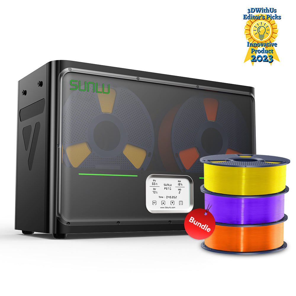 [15% OFF] SUNLU FilaDryer S4, Temperature Balance and High Efficiency, the First Dryer for 4 Spools Capacity