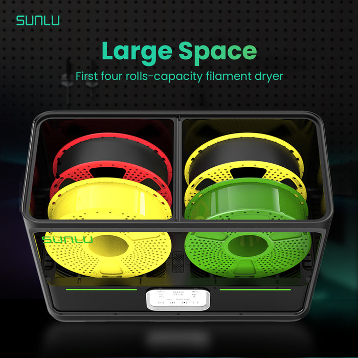 [15%OFF] SUNLU FilaDryer S4, Temperature Balance and High Efficiency, the First Dryer for 4 Spools Capacity