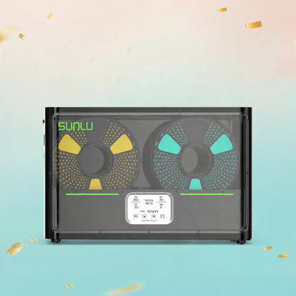 SUNLU FilaDryer S4, Temperature Balance and High Efficiency, the First Dryer for 4 Spools Capacity