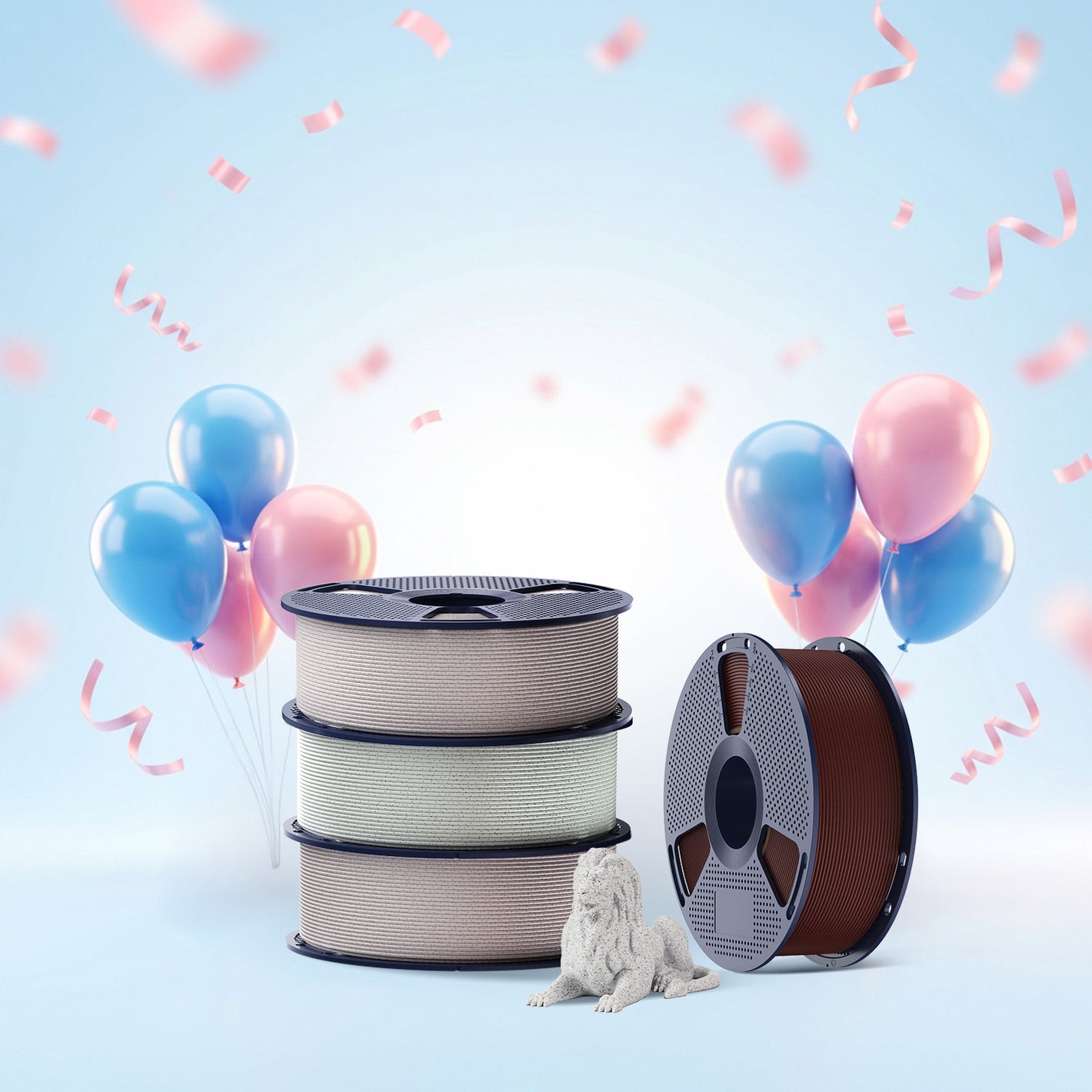 [MOQ: 3KG] High Speed PLA Marble 3D Printer Filament 1KG