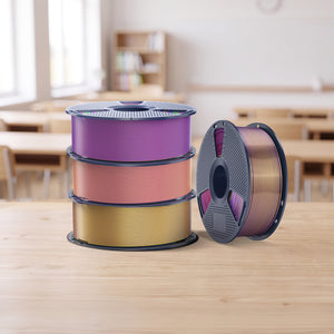 [MOQ: 3KG] Multi-Color SILK Filament(Dual-color, Tri-color and Four-color) 3D Printer Filament 1KG