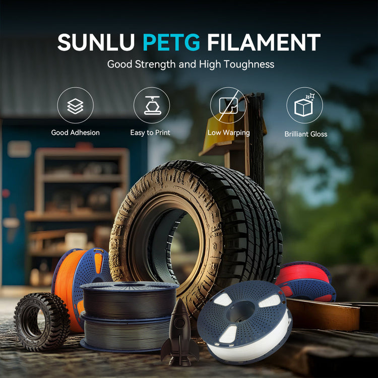 [Bigger Size, Longer Use, No Waste] 3KG & 5KG Large Spool PETG, ABS 3D Printer Filament Collection