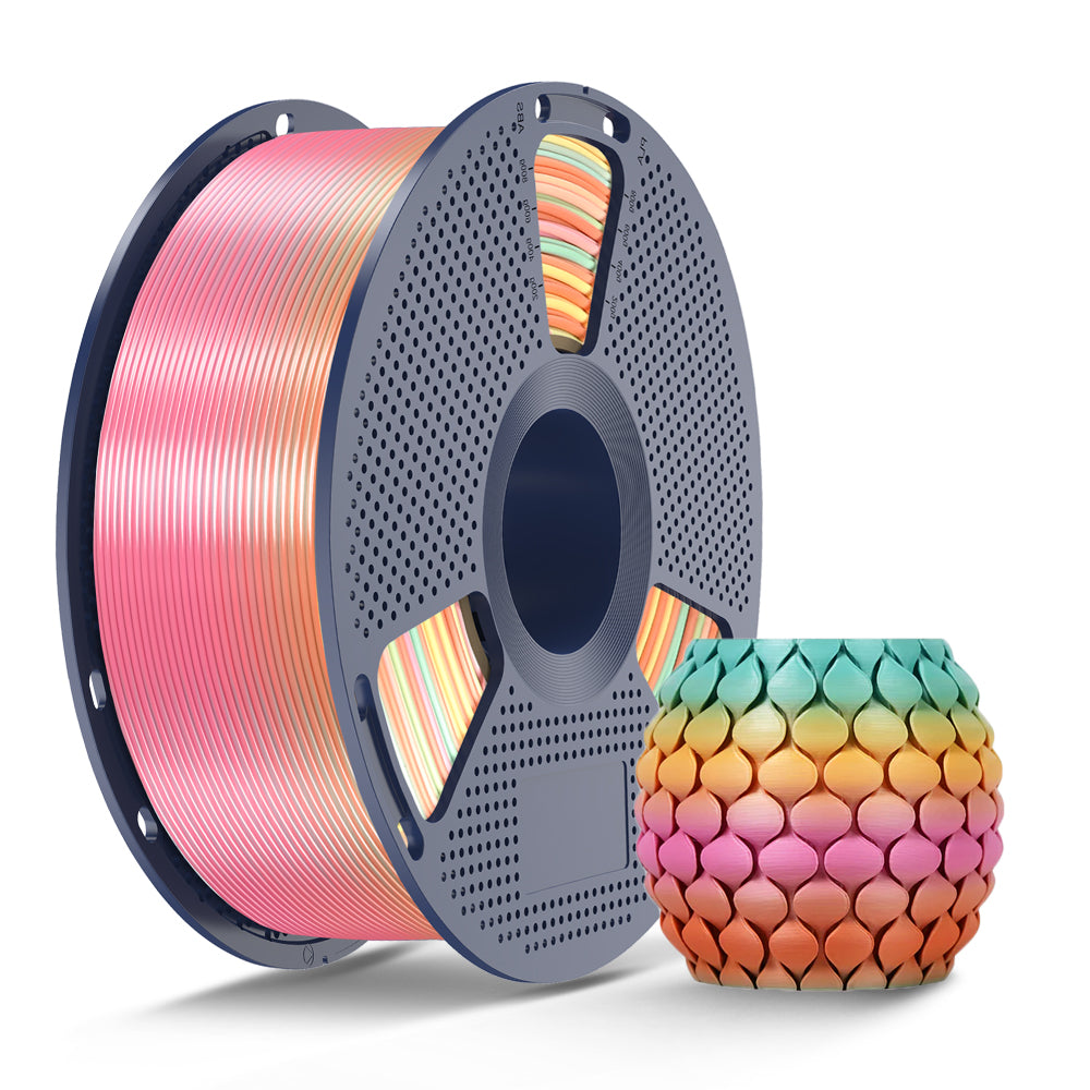 [MOQ: 3KG] PLA, SILK, PETG Rainbow Filament 3D Printer Filament 1KG