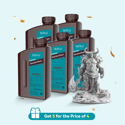 [Get 5 for the Price of 4] 1000g Standard Resin, Water-wash Standard Resin and Standard Plus Resin