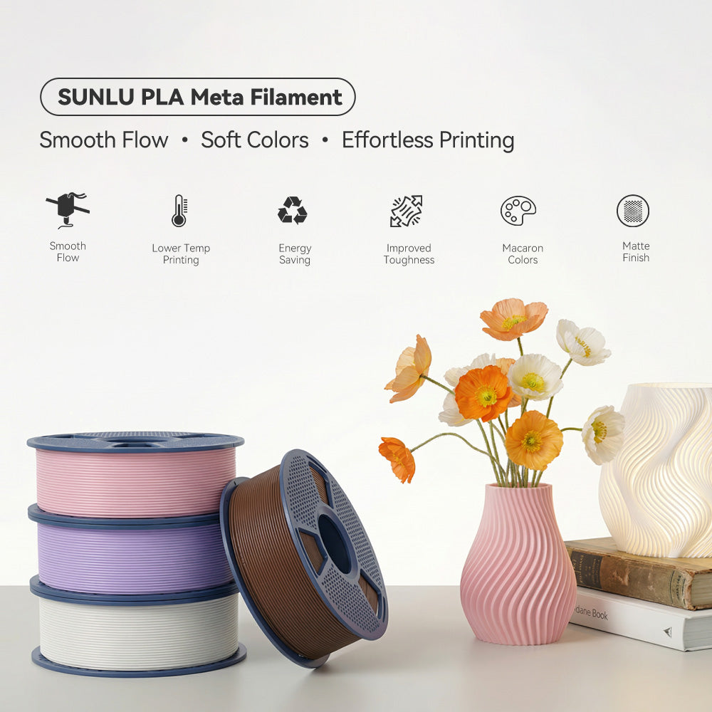 [MOQ: 6KG] PLA Macaron Colors (PLA Meta) 3D Printer Filament 1KG