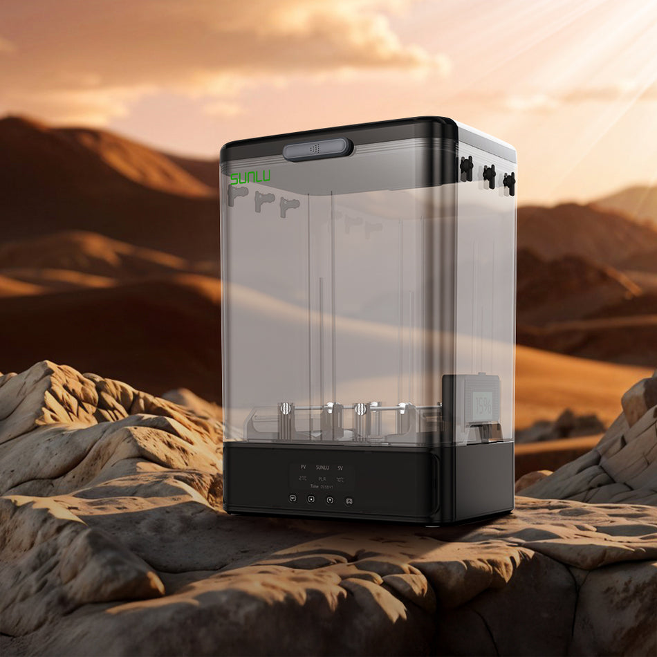 [Coming soon] SUNLU FilaDryer SP2, 2-in-1 Filament Dryer Combine with Storage Box, Up to 70℃(158°F) Drying and Seamless Storage, Compatible with spool size 1kg×2 or 2kg×1 or 3kg×1