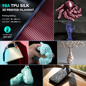 SUNLU TPU-SILK(SILK-Textured TPU) 3D Printer Filament 1KG