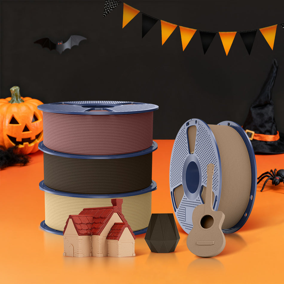 [MOQ: 3KG] Optimized Wood PLA 3D Printer Filament 1KG, Optimized and Upgraded Wood Texture