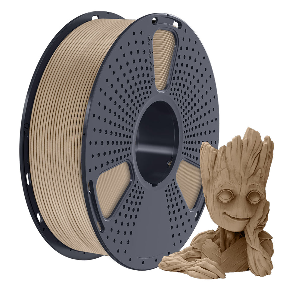 Optimized Wood PLA 3D Printer Filament 1KG, Optimized and Upgraded Wood Texture